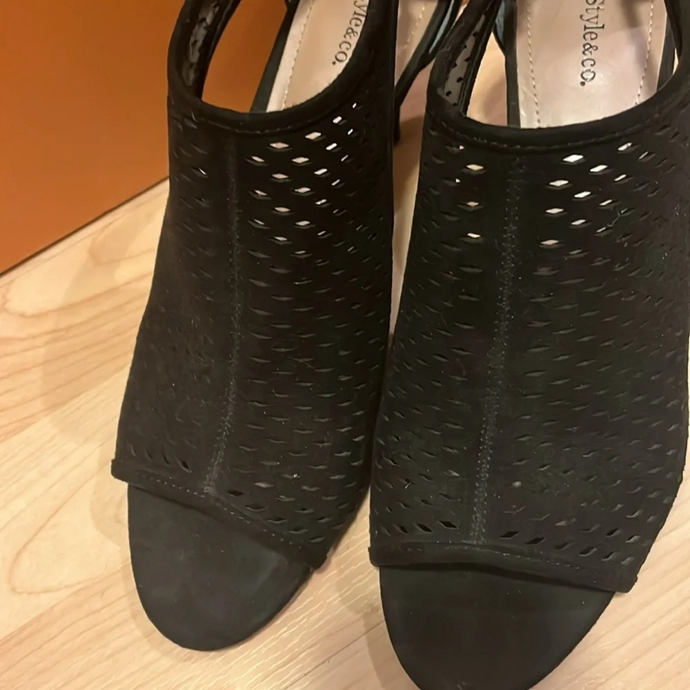 Style‎ & Co Black heels women 9.5